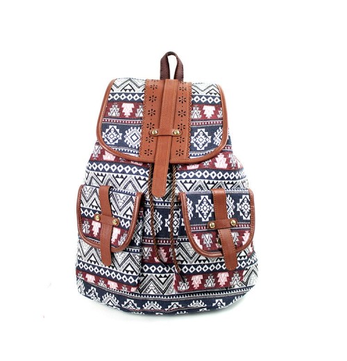 Boho Leather Backpack