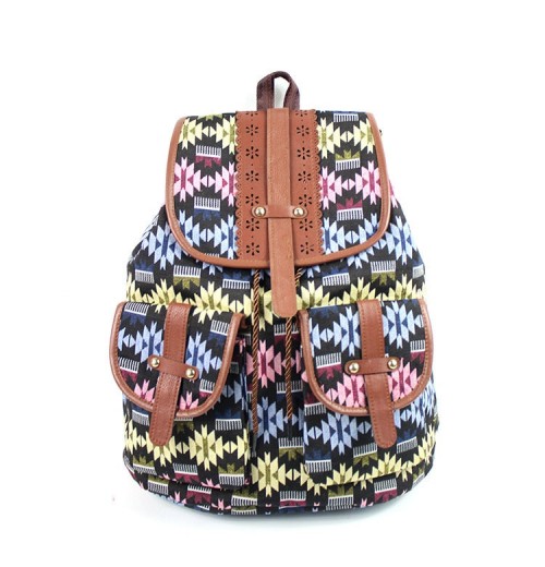 Boho Leather Backpack