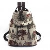 Bohemian Extra Large Canvas Backpack