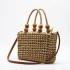 Straw Bag Leather Handles