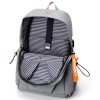 Backpack For Men Grey USB Charger