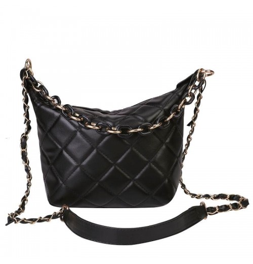 Quilted Purse With Chain