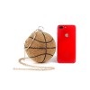 Rhinestone Basketball Purse