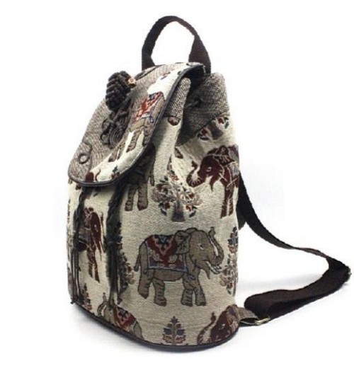 Bohemian Extra Large Canvas Backpack