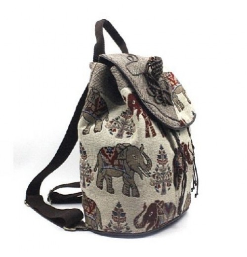 Bohemian Extra Large Canvas Backpack