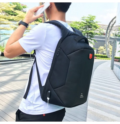 Backpack With Rear Hidden Pocket