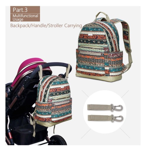 Boho Diaper Bag Backpack