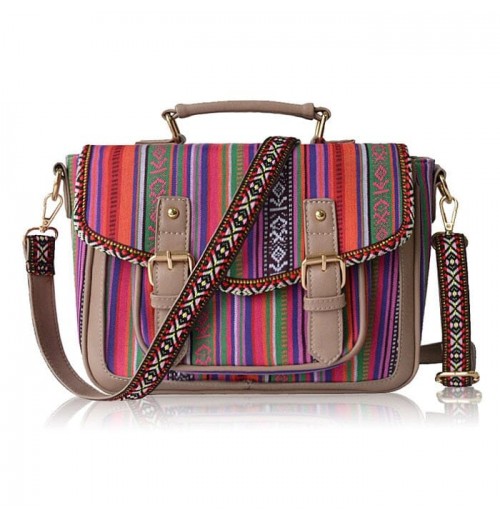 Boho Leather Crossbody Bag