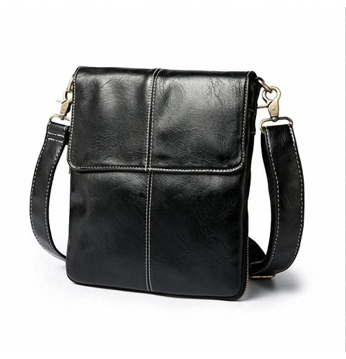Vertical Leather Tablet Bag