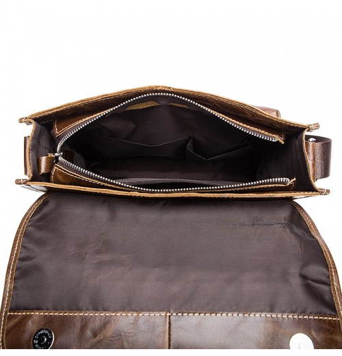 11 Inch Leather Messenger Bag