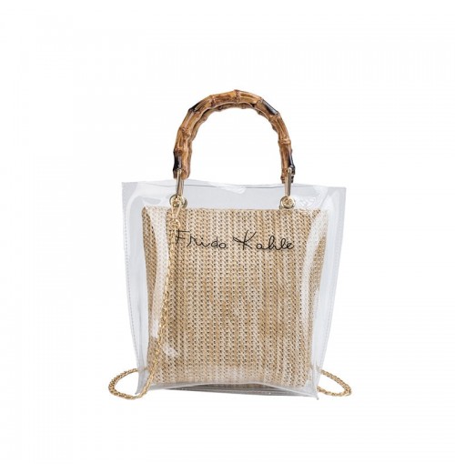 Transparent Straw Bag