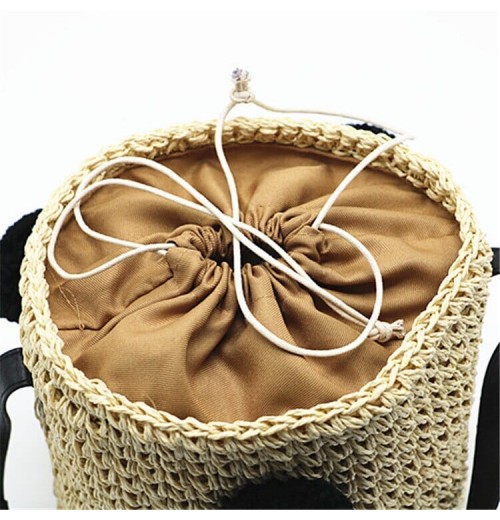 Pom Pom Straw Beach Bag