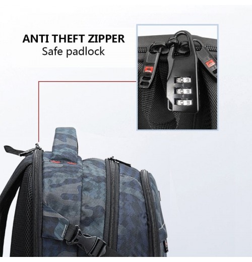 Zipper Lock Backpack