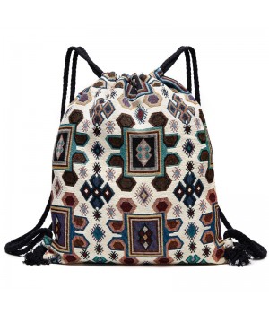 Bohemian Drawstring Backpack