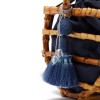 Bamboo Handle Straw Purse Bag