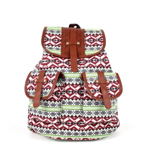 Boho Leather Backpack