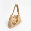 Straw Bag With Leather Straps