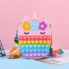 Rainbow Unicorn Pop it Purse