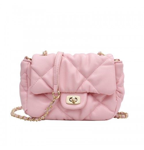 Quilted Flap Chain Shoulder Bag