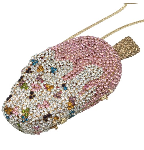 Rhinestone Ice Cream Purse