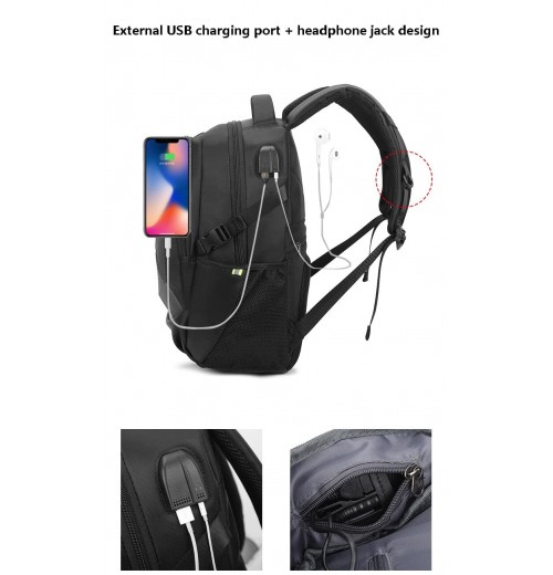 Smell Proof Backpack With Combination Lock