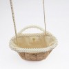 Straw Bag With Chain Strap