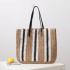 Straw Tote Bag Leather Handles