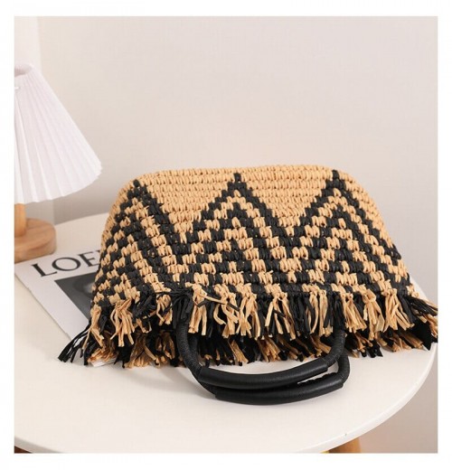 Fringe Straw Bag