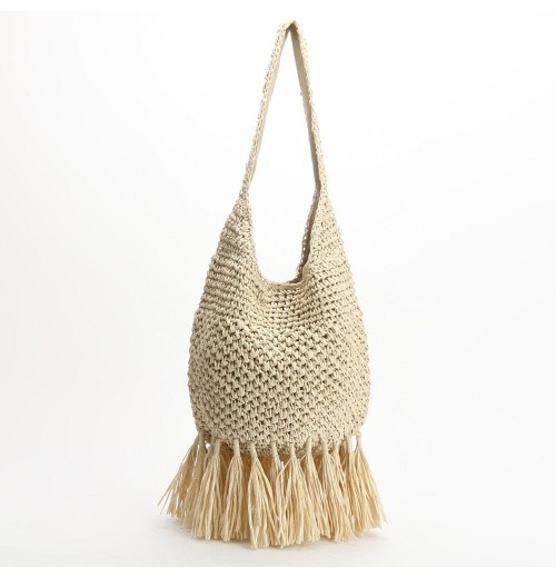 Large Straw Tote Beach Bag