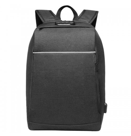 Laptop Backpack With USB Charging Port And Lock