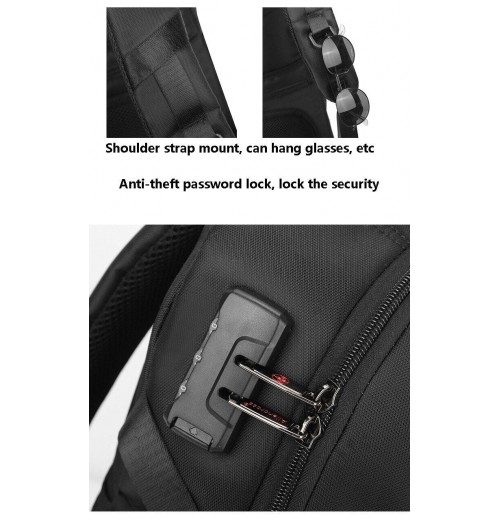 Smell Proof Backpack With Combination Lock