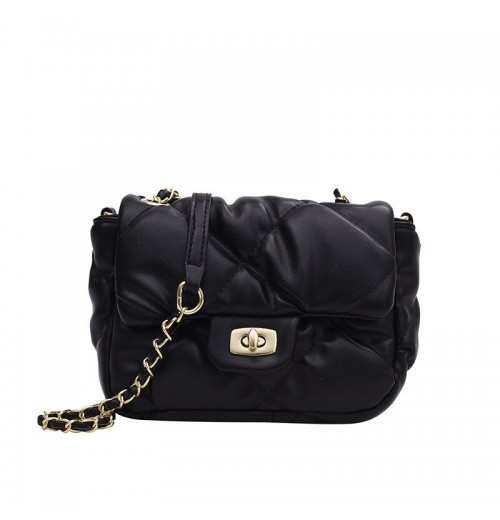 Quilted Flap Chain Shoulder Bag