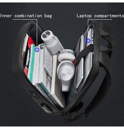 Backpack With Lock and Charger