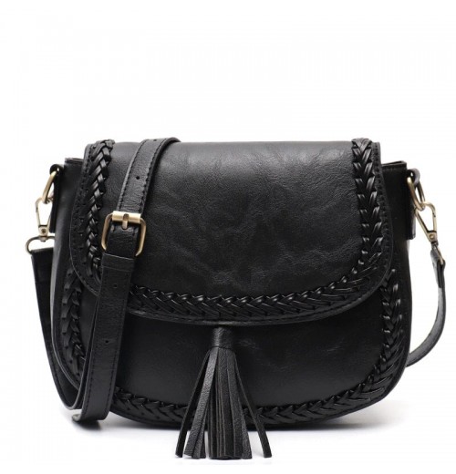 Boho Leather Crossbody Purse