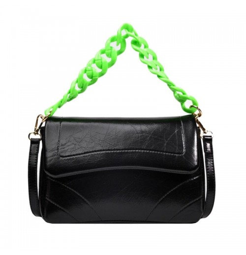 Flap Coin Purse With Chain