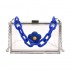 Clear Purse With Gold Chain