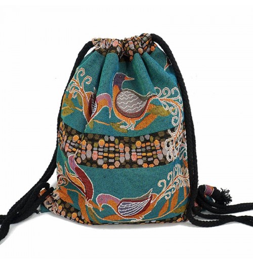 Boho Drawstring Backpack