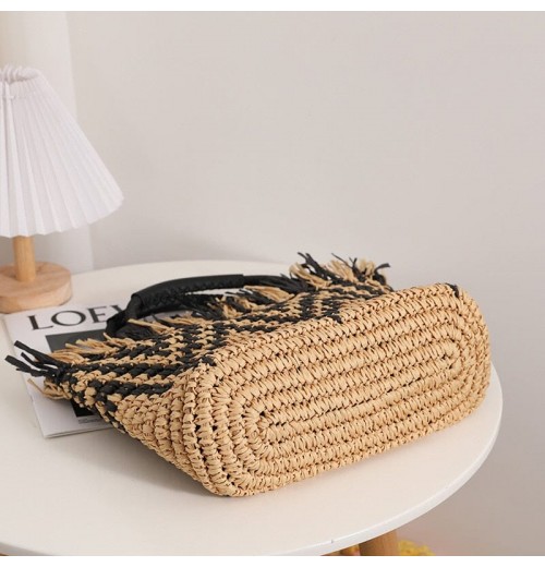 Fringe Straw Bag