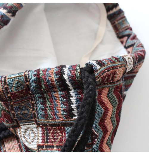 Boho Drawstring Backpack