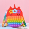 Rainbow Unicorn Pop it Purse