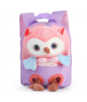 Plush Owl Backpack