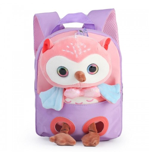 Plush Owl Backpack