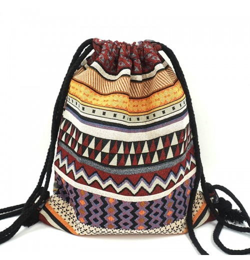 Boho Drawstring Backpack