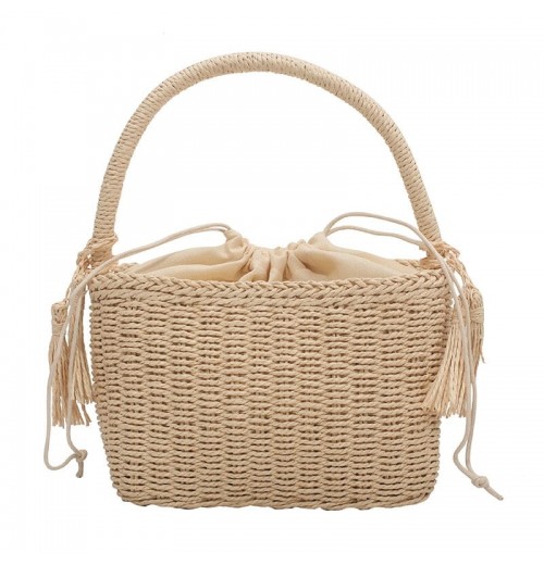 Straw Box Bag