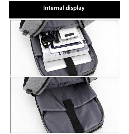 Backpack With USB And Secret Pockets