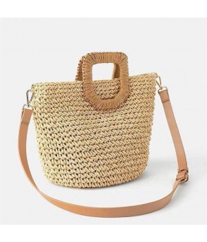 Straw Bag Leather Straps