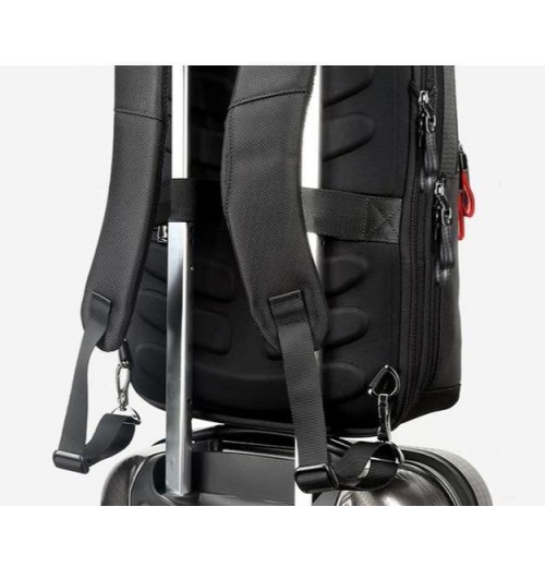 Black Anti Theft Backpack With USB