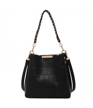 Leather Shoulder Bag With Chain