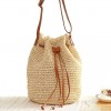 Straw Basket Bag With Tassels