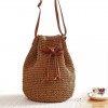 Straw Basket Bag With Tassels